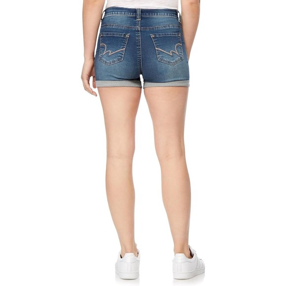 WallFlower Sassy Shorty Shorts Womens Juniors 7 Insta Soft Distressed Cuffed NEW - Picture 2 of 10